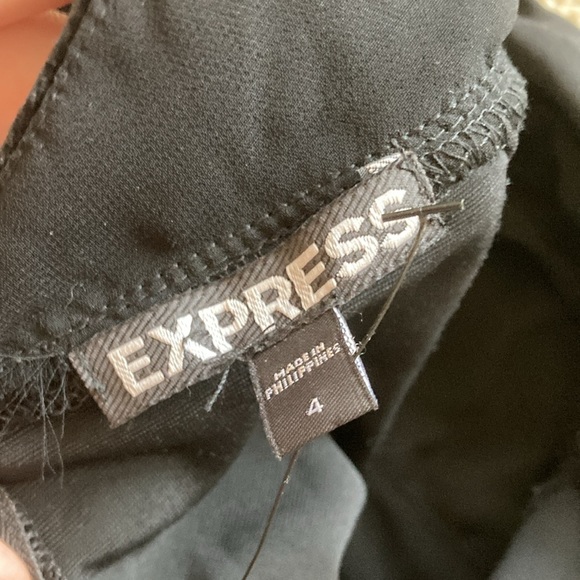 Express Crushed Velvet Halter Backless Tank Top Going Out Blouse Size 4 Black - Picture 11 of 12